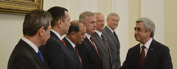 ՀՀ նախագահն ընդունել է ՀԱՊԿ ԱԽ քարտուղարների կոմիտեի երևանյան նիստին մասնակցող պատվիրակությունների ղեկավարներին