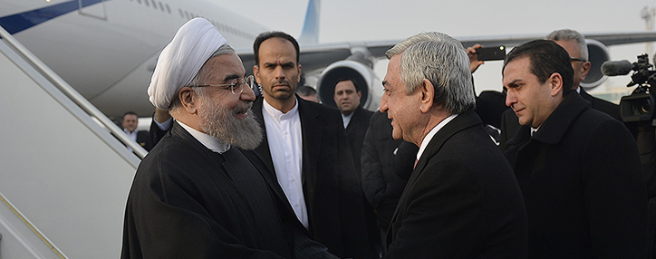 Президент Ирана прибыл в Армению