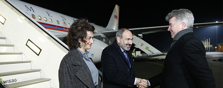 Премьер-министр Армении прибыл в Берлин