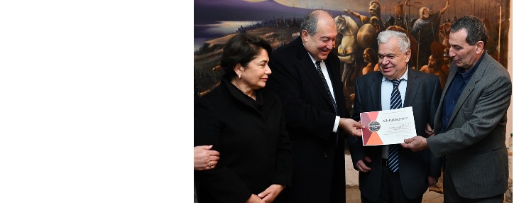 Президент пожертвовал 6 млн. драмов обществу слепых на расширение производства натуральных красок в Гюмри