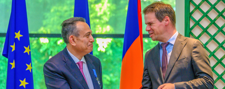 Acba bank CEO awarded French National Order of Merit (video)