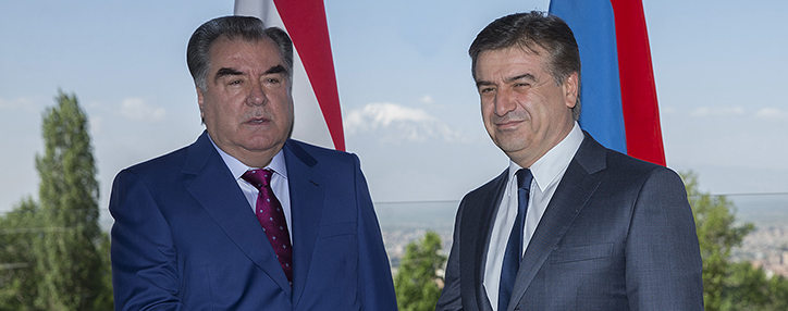 Премьер Армении и президент Таджикистана обсудили перспективы развития двусторонних отношений