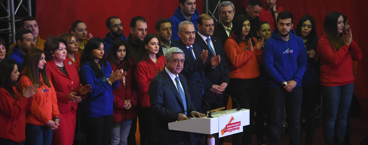 Sargsyan vows to ensure security to Armenia and Artsakh