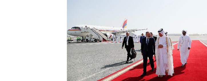 Փաշինյանը պաշտոնական այցով ժամանել է Կատար