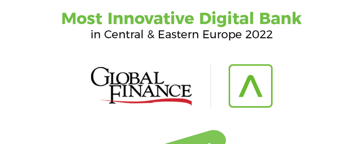 Америабанк удостоился награды «Самый инновационный цифровой банк в Центральной и Восточной Европе 2022» по версии журнала Global Finance 
