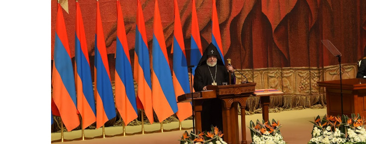 Католикос Всех Армян Гарегин Второй благословил новоизбранного президента Армении Армена Саркисяна