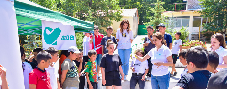 There is no place like Armenia: Acba bank held interactive games for children's camp participants (VIDEO)