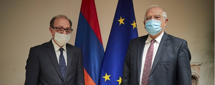 ՀՀ ԱԳ նախարար Արա Այվազյանն առանձնազրույց է ունեցել Եվրոպական հանձնաժողովի փոխնախագահ Ժոզեպ Բորելի հետ