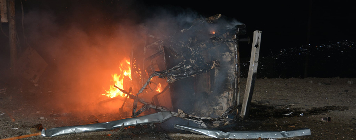 Հրդեհ, ավերածություն, գազատարի վնասում․ ներկայացվել են Ստեփանակերտի հրթիռակոծության հետևանքները (ՖՈՏՈ)