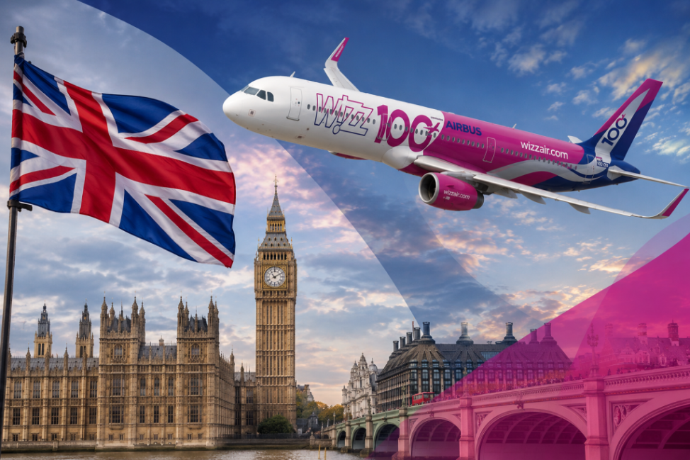Wizz Air started operating flights to the United Kingdom and Greece