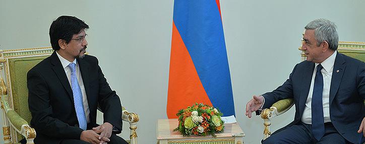  Նախագահն ընդունել է  Հայաստանում Բանգլադեշի առաջին դեսպանի հավատարմագրերը