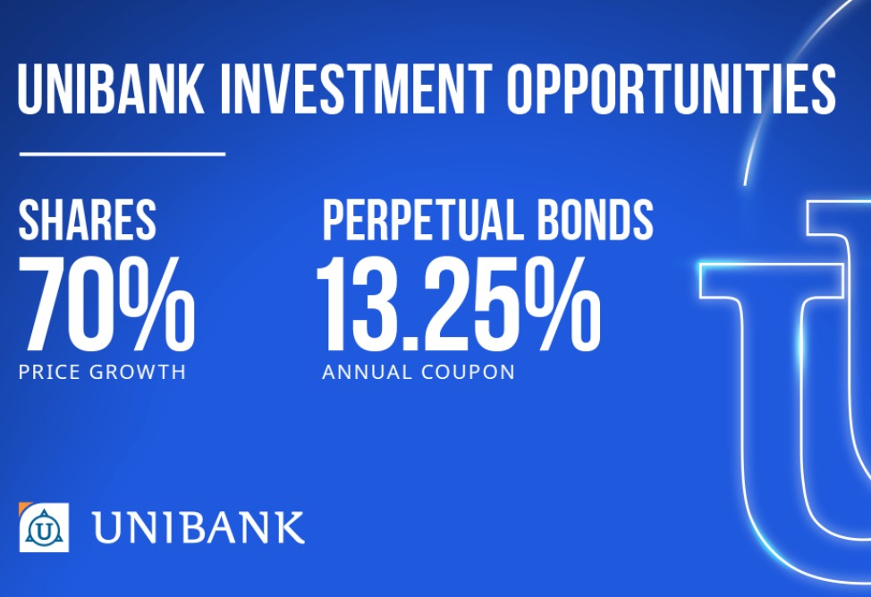 Become a Unibank shareholder and benefit from an attractive investment opportunity