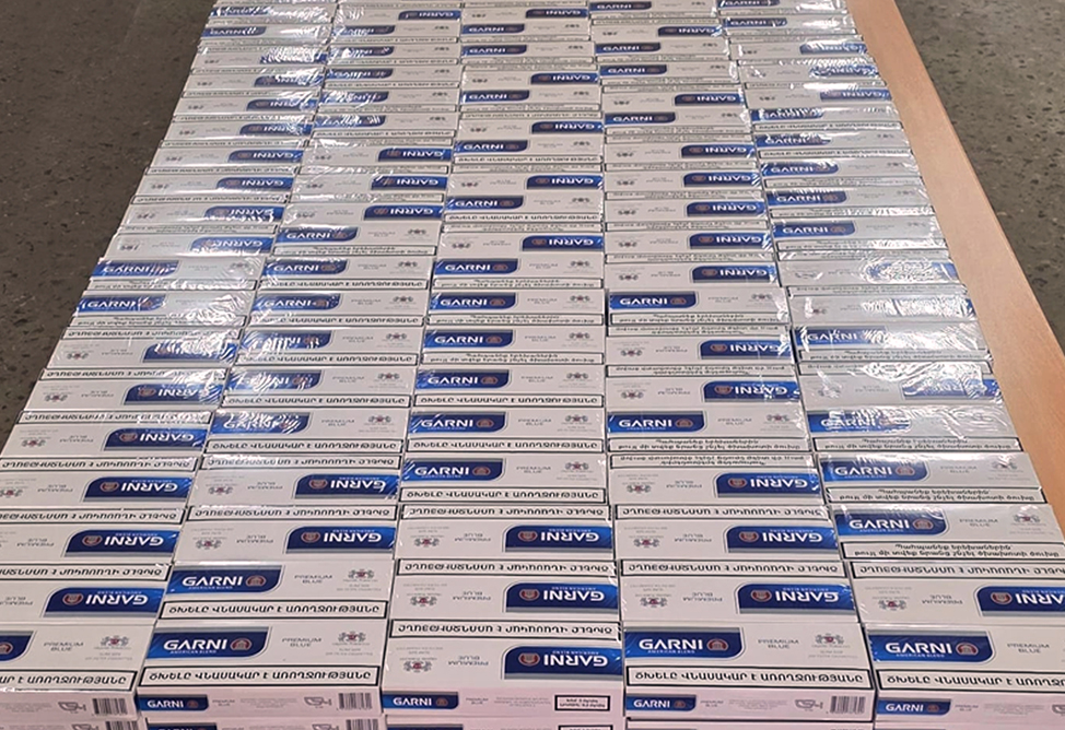 КГД Армении пресек попытку ввоза крупной партии незадекларированных сигарет (ВИДЕО)