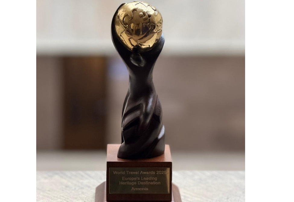 Armenia Awarded "Tourism Oscar" as Leading European Heritage Destination