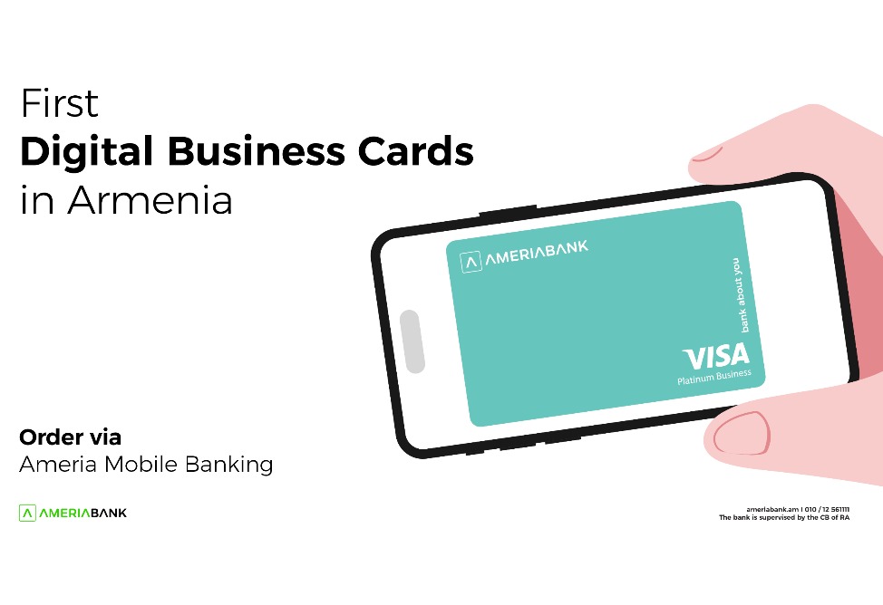 Ameriabank presents the First Digital Business Cards in Armenia 