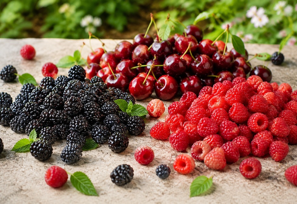  Blackberries, cherries, and raspberries have been excluded from the export support program, with flowers added in their place
